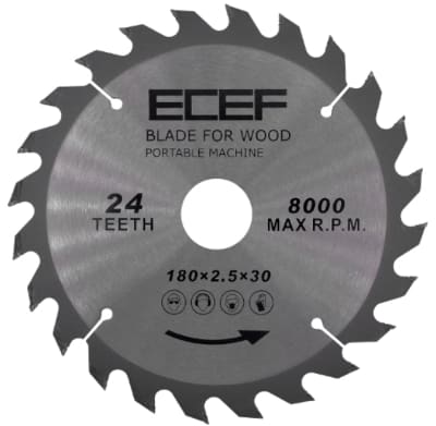 SEGA CIR.LEGNO/SEGATR.PORTAT. 190MM 30H 24TH ECEF