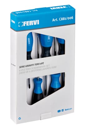 SERIE 6 PZ GIRAVITI TORX FERVI