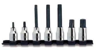 SERIE DI 8 CHIAVI A BUSSOLA PER VITI CON IMPRONTA XZN 233 1/2" NXZN/S8 USAG