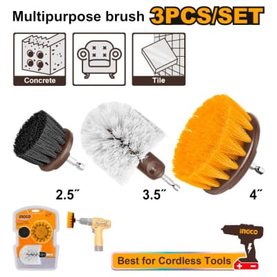 SET 3 SPAZZOLE MULTIUSO INGCO