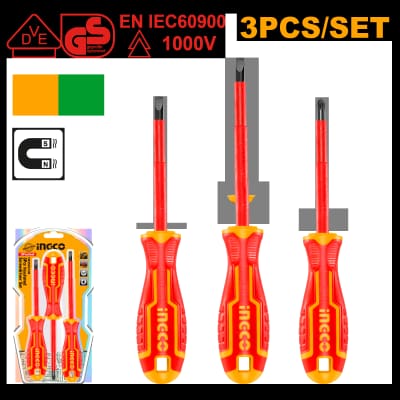 SET 3PZ. CACCIAVITI ISOLATI INGCO