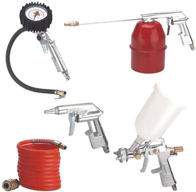 SET 5 ACCESSORI PER COMPRESSORE