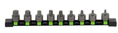SET 9 PEZZI DI BUSSOLE CORTE ESAGONALI DA 3/8" JBM