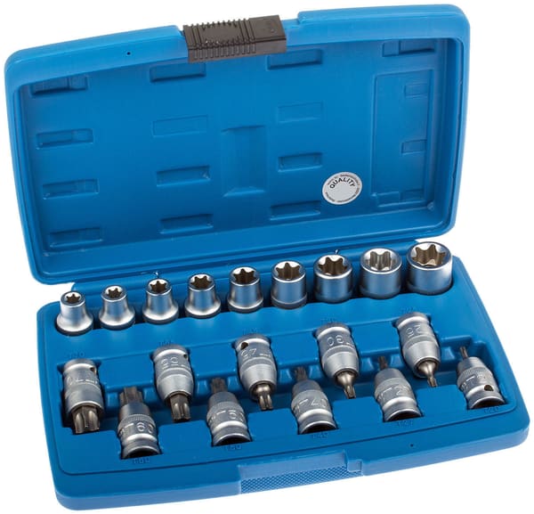 SET BUSSOLE 19pz CON INSERTI TX 1/2" GROWE