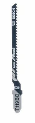 T 119 BO lama seghetto alternativo Basic for Wood L. 83 mm, 5pz