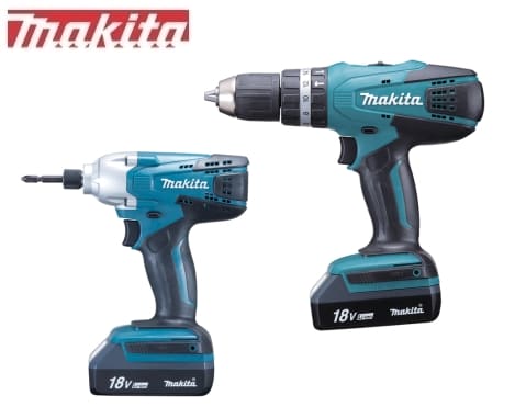 TRAPANO HP457 + TD127 3 BATTERIE 1.5AH 18V MAKITA