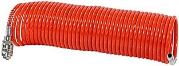 Tubo a spirale in nylon per aria compressa con attacchi rapidi 5 m