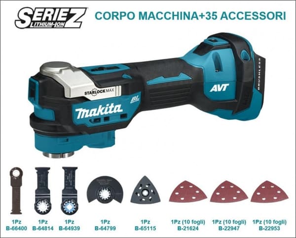 UTENSILE MULTIFUNZIONE 18V BL+35ACC. MAKITA