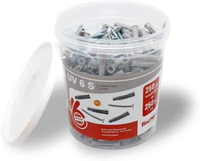 UV 6 S tass c/vite (barattolo 250+250pz) FISCHER