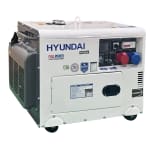 VINCO &amp; HYUNDAI GENERATORE DIESEL SIL.8kW 220V AVV.ELETT. HYUNDAI