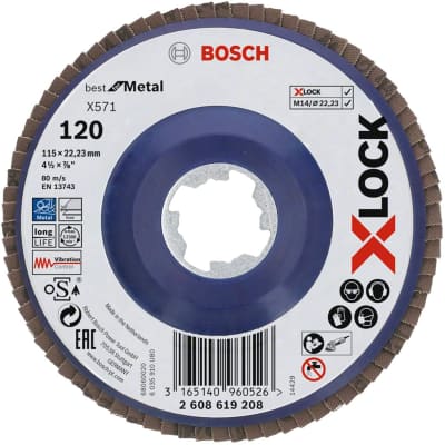X-LOCK DISCO LAMELL. 115MM, G120 BOSCH