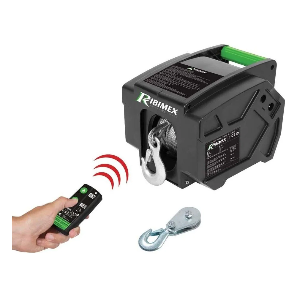 Verricello Elettrico 12 V Telecomandato Ribimex – cod. RIBPE12V/T1