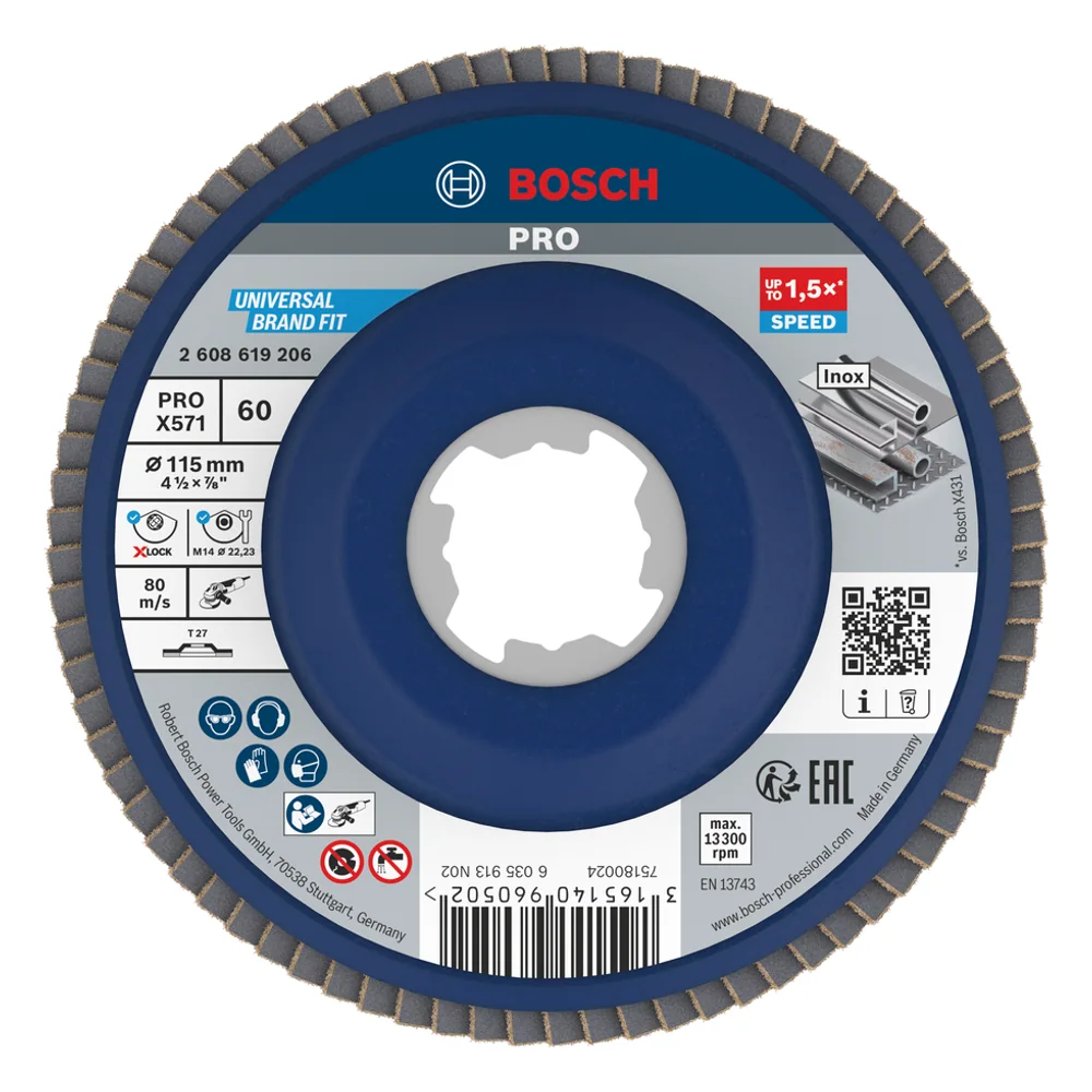X-Lock Disco Lamell. 115MM Bosch – cod. BOS2608619206