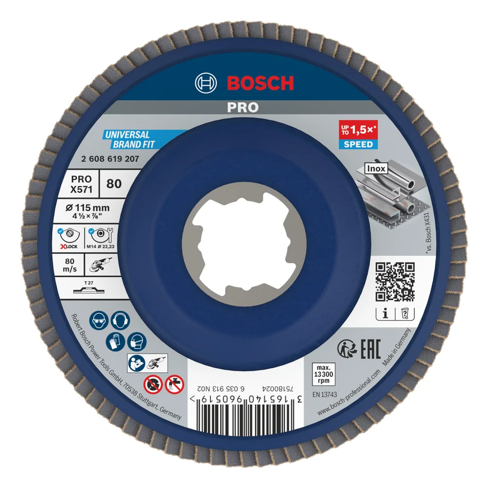X-Lock Disco Lamell. 115MM Bosch – cod. BOS2608619207