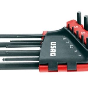 SERIE DI 9 CHIAVI MASCHIO ESAGONALE LUNGHE TESTA SFERICA 280 LTS/S9 USAG