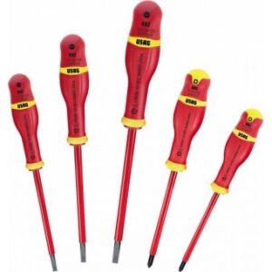 SERIE DI 5 GIRAVITI SLIM 092 D/SH5 USAG 1000 V